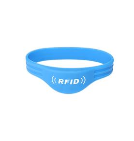 สายรัดข้อมือซิลิโคนครึ่งวงกลมลวดคู่ซิลิโคน RFID