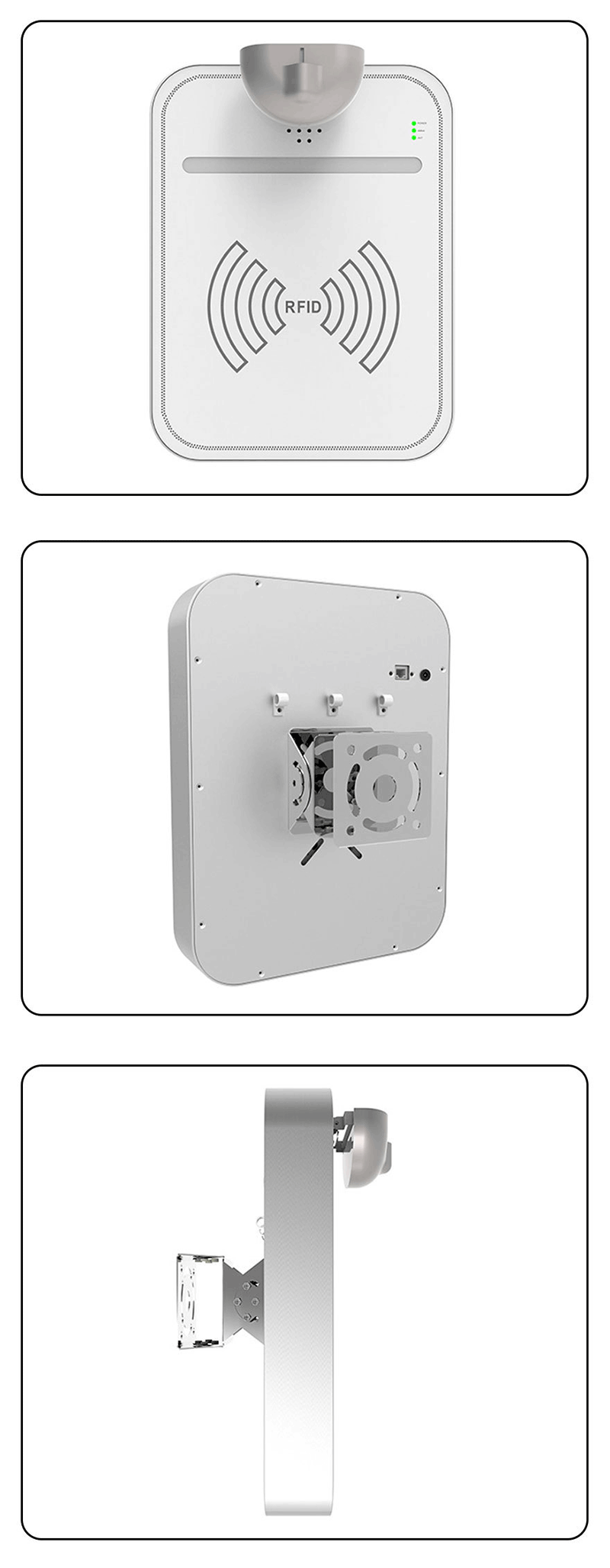 เพดาน UHF RFID- เครื่องออลอินวันแบบติดตั้งพร้อมเสียงและสัญญาณเตือนด้วยแสง เครื่องเข้าประชุมแบบไม่ต้องสัมผัส