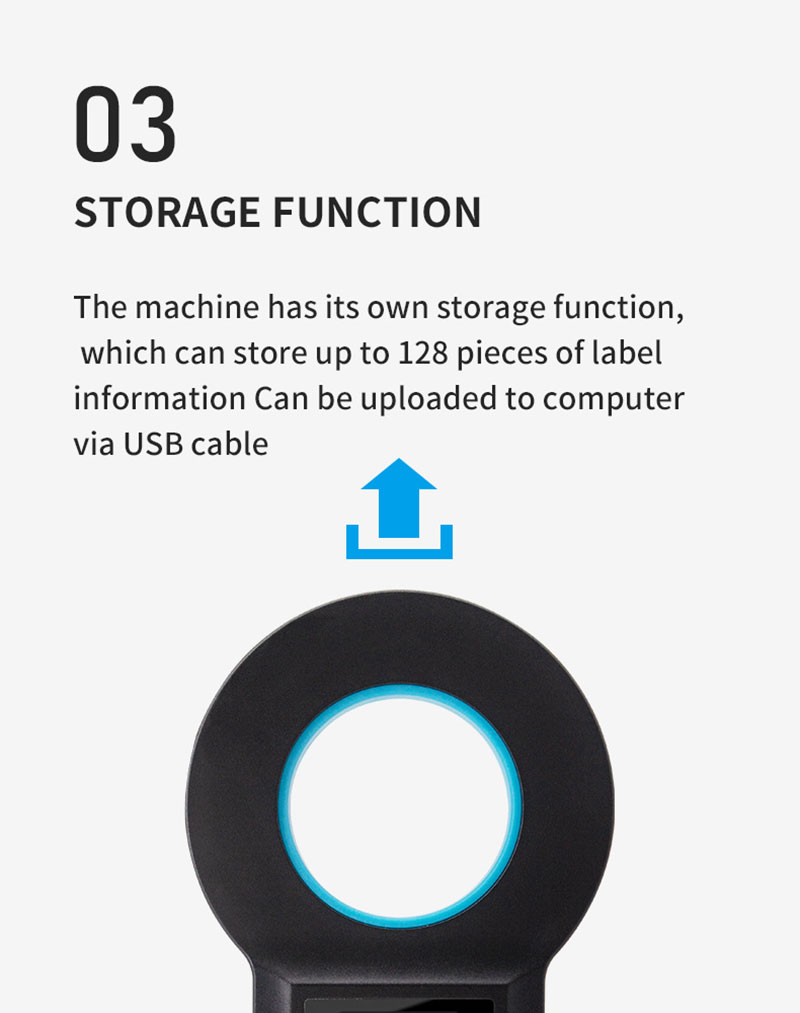 เครื่องอ่านแท็กหู RFID สำหรับสัตว์แบบพกพา 4