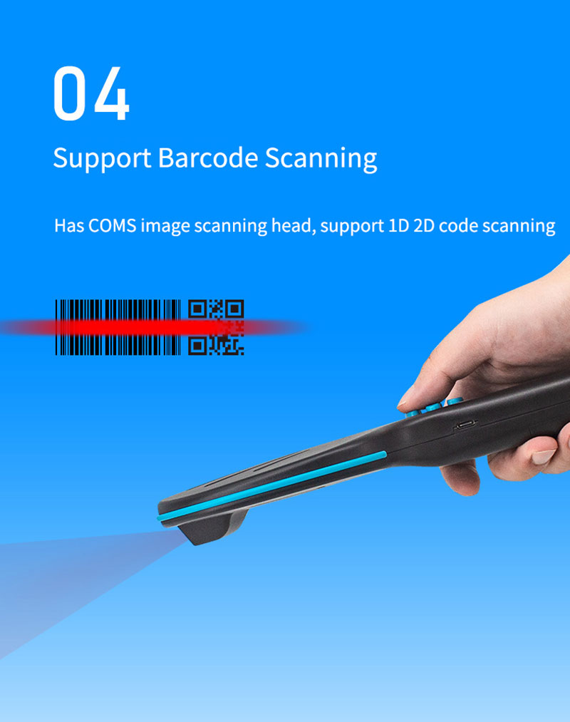 เครื่องอ่านแท็กสัตว์ RFID แบบพกพาแบบมัลติฟังก์ชั่น 5