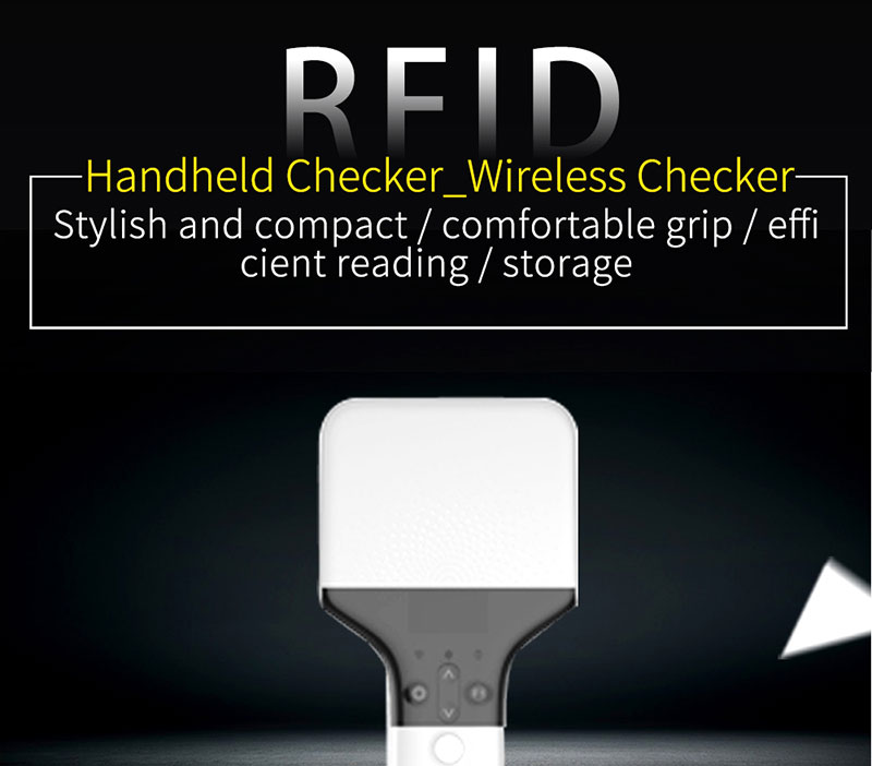 RFID Handheld UHF Reader 915M เครื่องตรวจสอบการจัดการคลังสินค้าระยะไกล