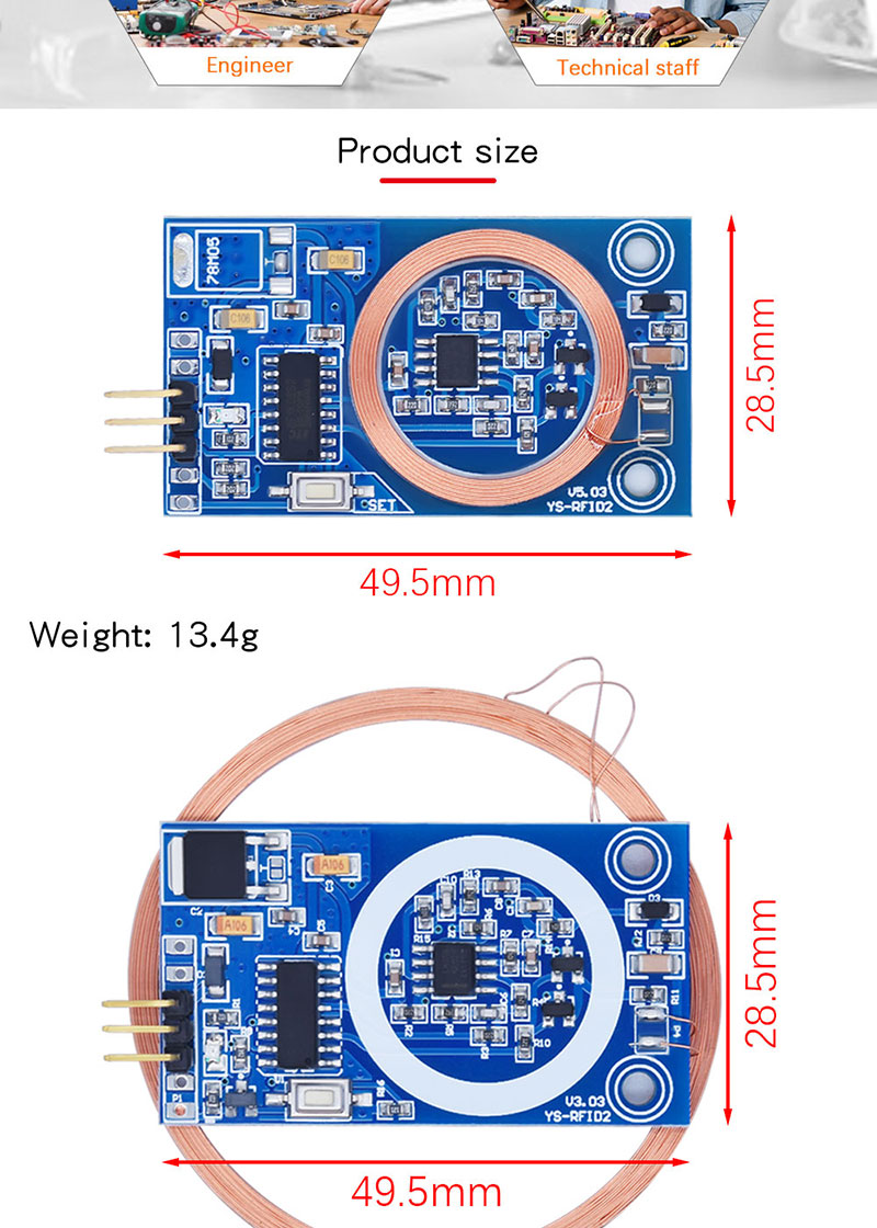 ID card โมดูลการเรียนรู้ RFID อ่านการ์ด 5V 12V I/O พอร์ตเอาต์พุต 125K ความถี่วิทยุไมโครคอนโทรลเลอร์ access card รูด DIY7