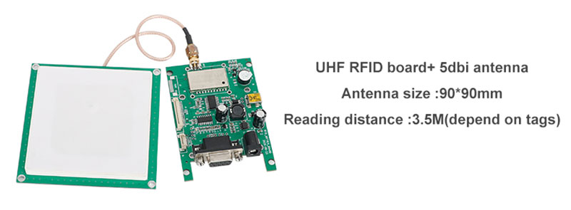 โมดูลตัวอ่าน RFID ช่องทางเดียว ความถี่วิทยุ UHF ระบุโทรศัพท์มือถือคอมพิวเตอร์ฝังตัวอ่านการ์ด UHF โมดูล7