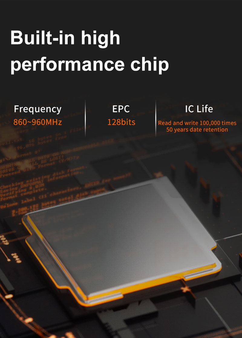 แท็ก RFID แบบพาสซีฟสำหรับยานพาหนะแบบพาสซีฟ 128Bit EPC แท็กกระจกหน้ารถ RFID แบบพาสซีฟ2