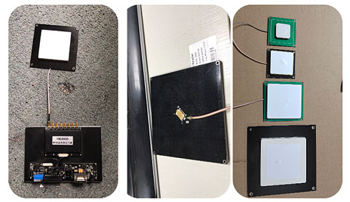 915 โพลาไรซ์แบบวงกลม UHF rfid เสาอากาศเซรามิก PCB ขั้วต่อ SMA/TNC ระยะไกล เสาอากาศเครื่องอ่าน UHF 4