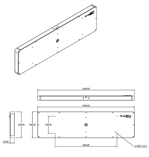 เพดานการควบคุมการเข้าถึง RFID เครื่องอ่าน UHF การรักษาความปลอดภัย คลังสินค้าสัญญาณกันขโมย การจัดการสินทรัพย์ 5