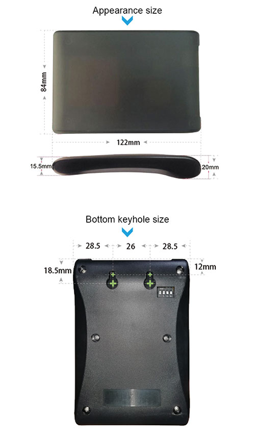 พอร์ตอนุกรม การสื่อสาร Wigand เดสก์ท็อป 2dBi เครื่องอ่านแท็ก UHF RFID เครื่องอ่านแท็ก UHF 2