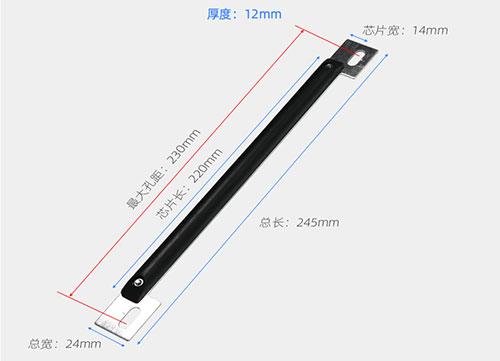 ป้ายทะเบียน RFID แท็กอิเล็กทรอนิกส์พิเศษ ยานพาหนะ UHF 6C การจัดการแท็กความถี่วิทยุระบุระยะไกล 4