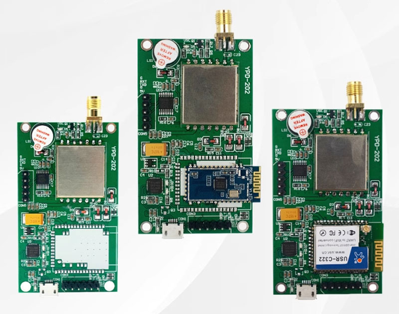 โมดูลตัวอ่าน UHF RFID บลูทูธ WiFi ความถี่วิทยุแท็กอิเล็กทรอนิกส์ เครื่องอ่านโมดูลระบุความถี่วิทยุ TTL 3