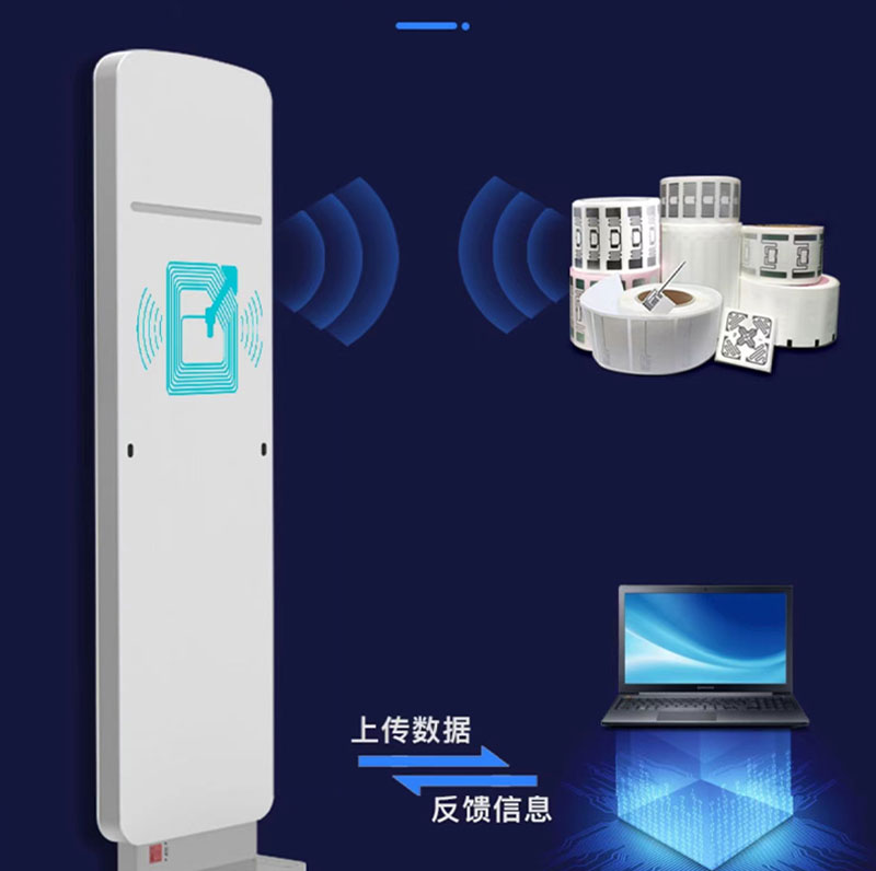 ประตูช่องลอจิสติกส์คลังสินค้า RFID ประตูกันขโมยแบบไร้สิ่งกีดขวาง ประตูรักษาความปลอดภัย ประตูรักษาความปลอดภัย UHF ประตูรักษาความปลอดภัย RFID 4